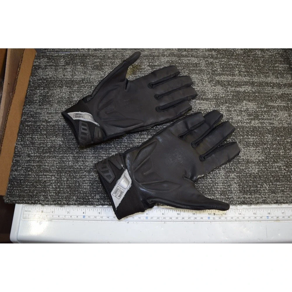 Nike D-Tack 6.0 Gloves Men Size L Black Defensive Tackle Offensive Lineman FLAW